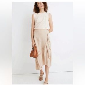 Madewell linen skirt